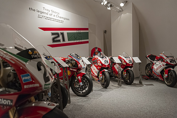 A Temporary Exhibition at the Ducati Museum for Troy Bayliss