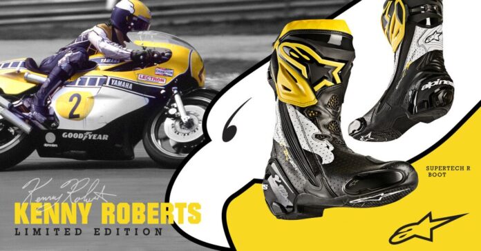 Alpinestars Presents LIMITED EDITION Kenny Roberts Sr. Supertech R boots