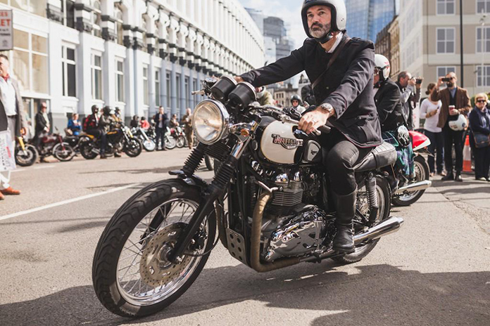 Motorcyclists across the UK dress dapper and take to the highway for charity