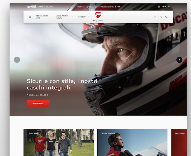 New Ducati E-shop Now Online