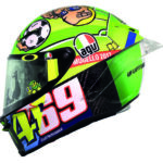 Valentino Rossi dedicates his AGV helmet to a Grand Sporting Champ!