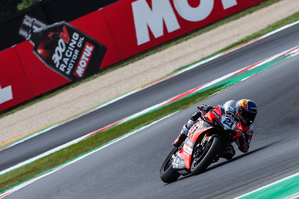 Rocket Rinaldi heads rivals as WorldSBK returns to Misano