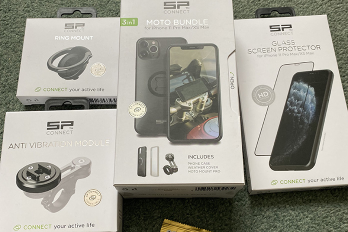 SP Connect Motorcycle Mobile Phone Smartphone Mount Moto Bundle Universal  Case