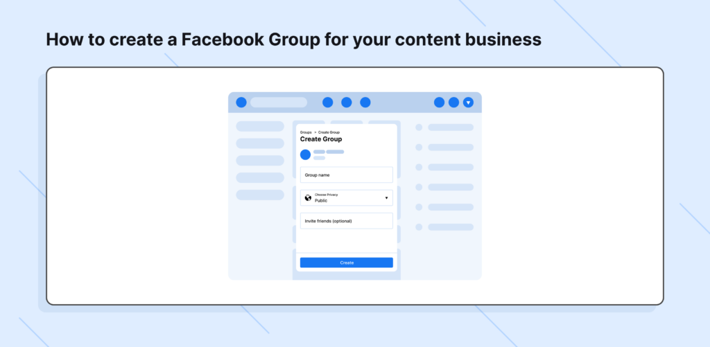 How to create a Facebook Group for your content business