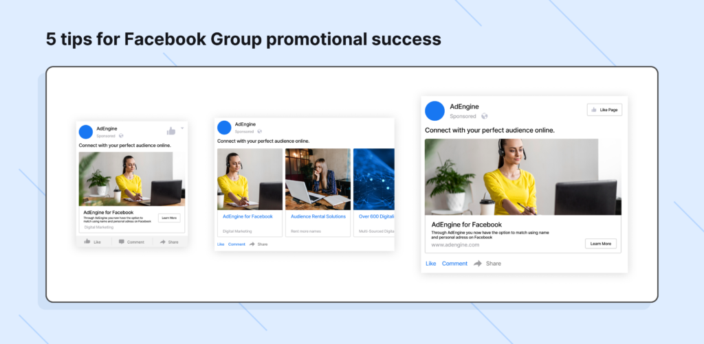 5 tips for Facebook Group promotional success