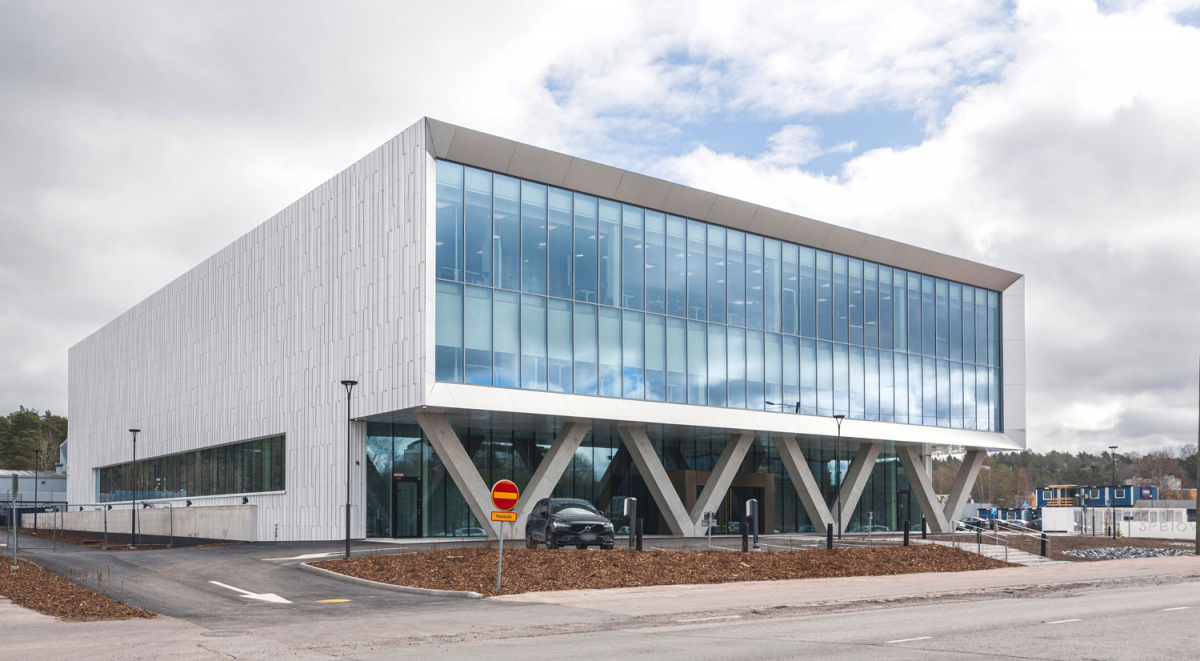 GeneCity Turun Tiedepuistossa Teollisuuskadun puolelta.