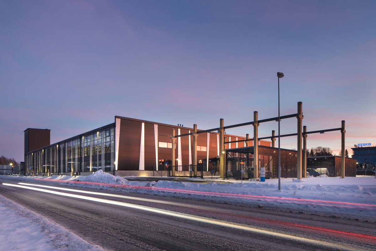 IndustryCity Turun Tiedepuistossa Teollisuuskadun puolelta.