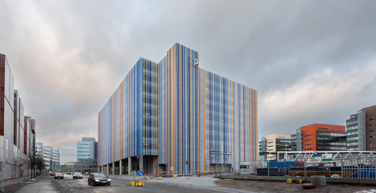 ParkCity Turun Tiedepuistossa Joukahaisenkadun puolelta.