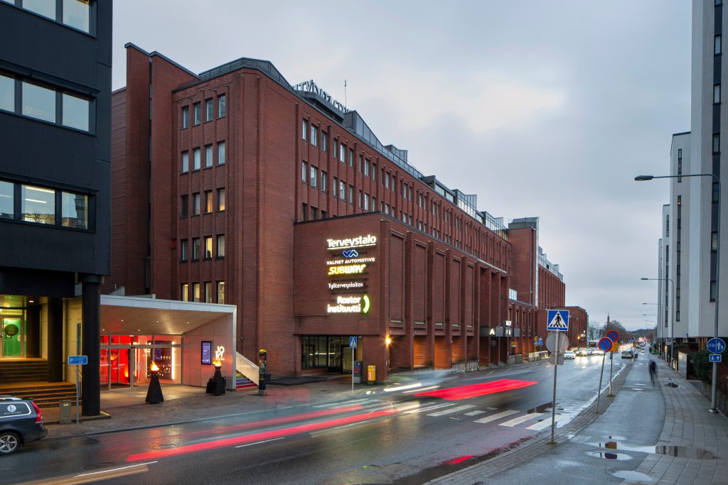 Red-brick DataCity in Turku Science Park.