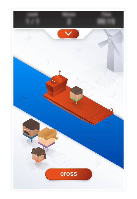 the ferry game, measuring cognitive ability and flexibility.