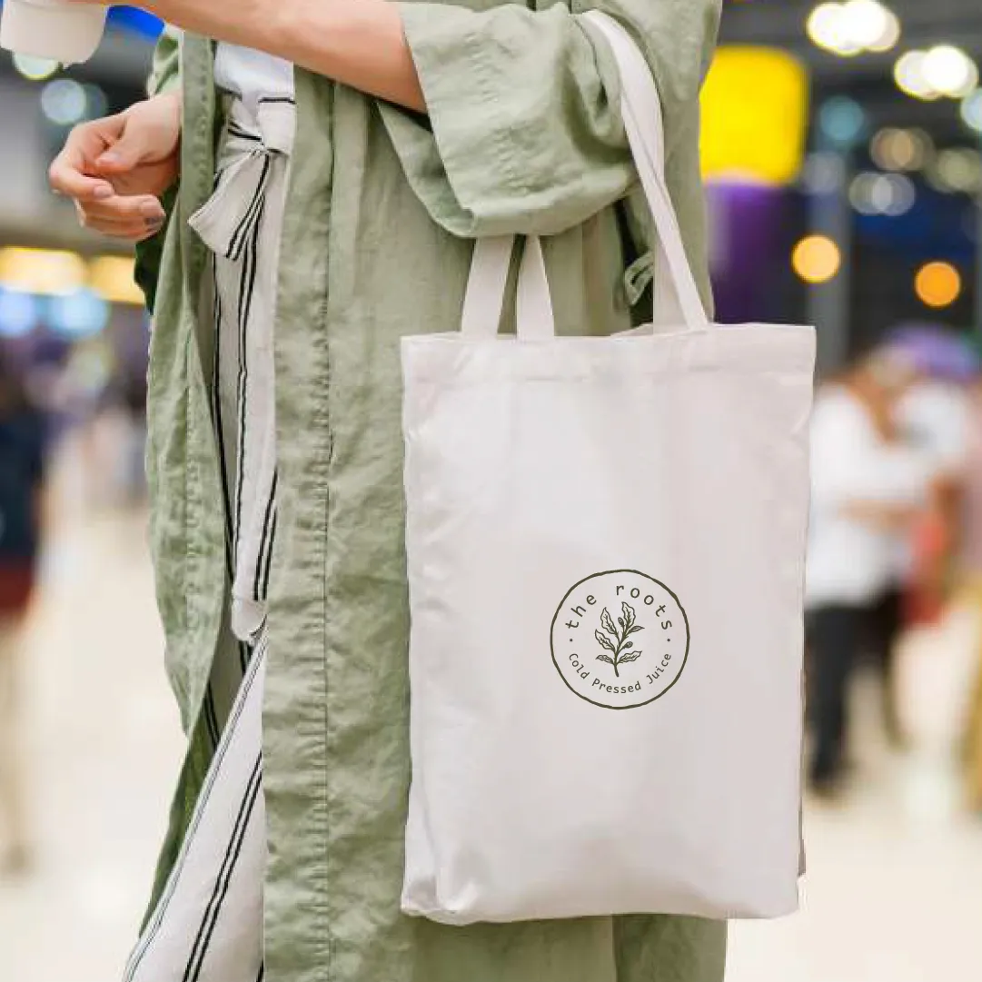 Sacos de compras em algodão