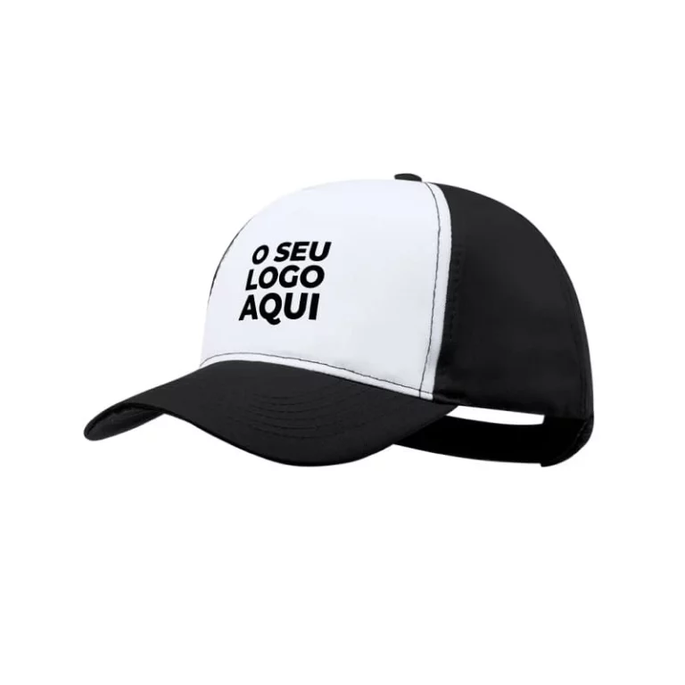 Boné trucker de poliéster para sublimação com fecho de velcro