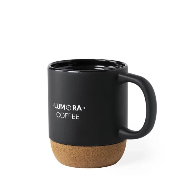 Caneca mate com base em cortiça 420 ml