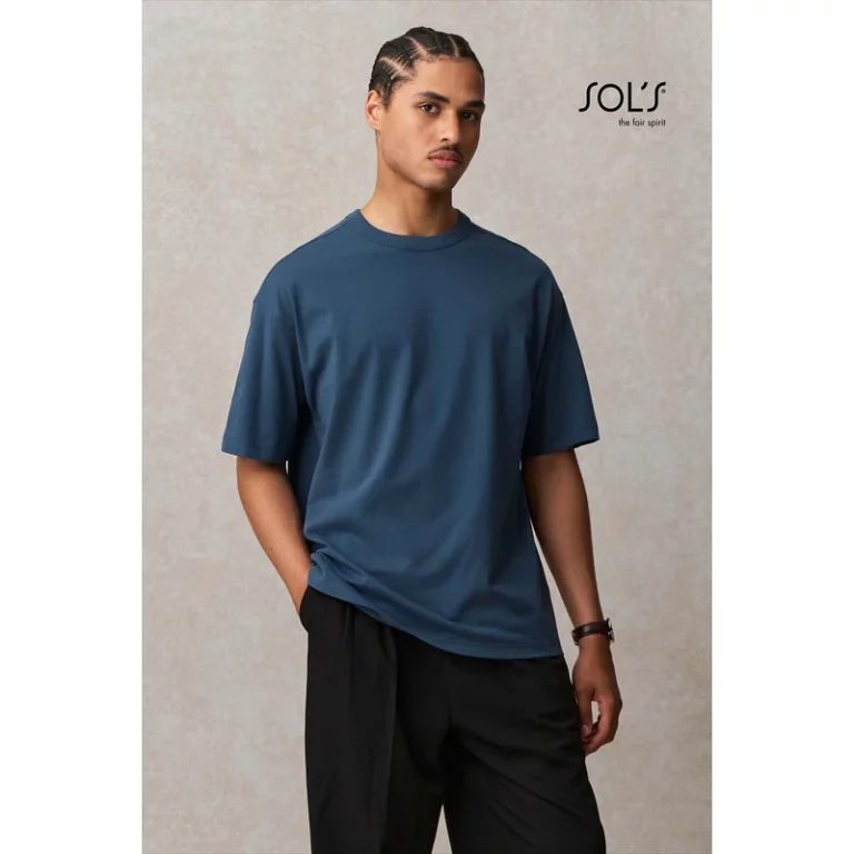 T-shirt qualidade superior oversized manga curta homem 180 gr SOL’s Boxy