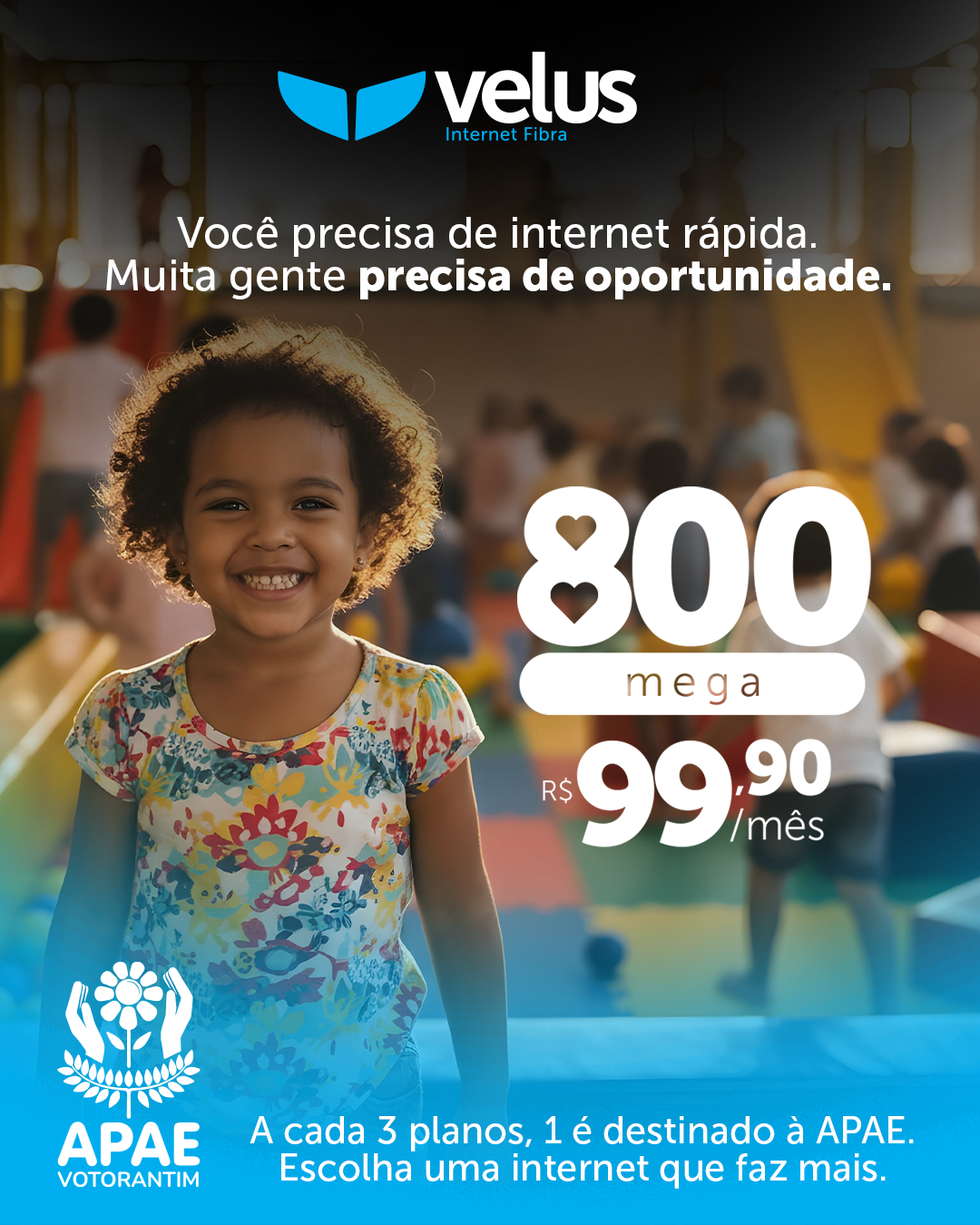 Campanha Velus + APAE de Votorantim — peça 4