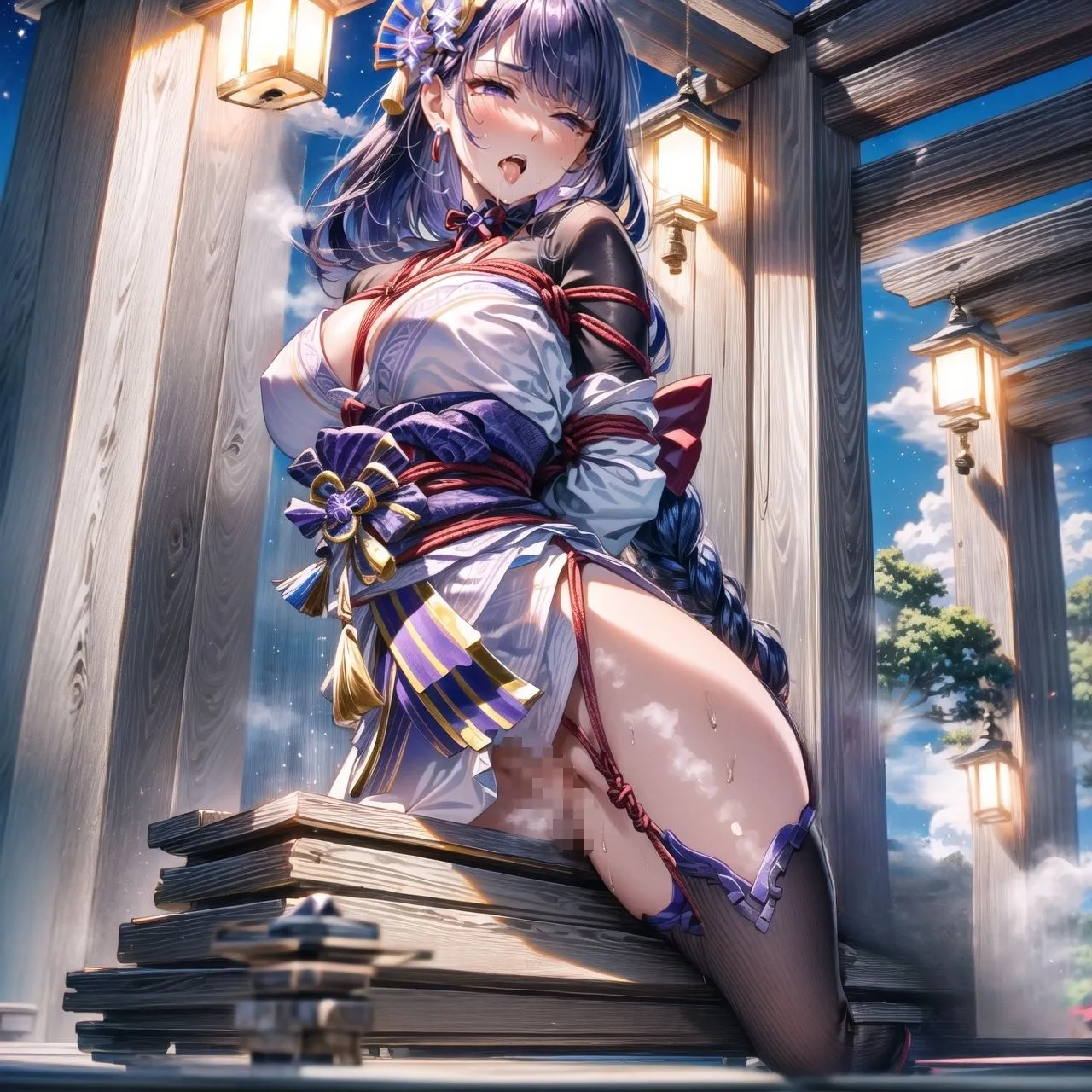 綺麗なお顔の雷〇将軍を辱めて辱めてアヘ顔を眺めたい 2 サンプル画像9