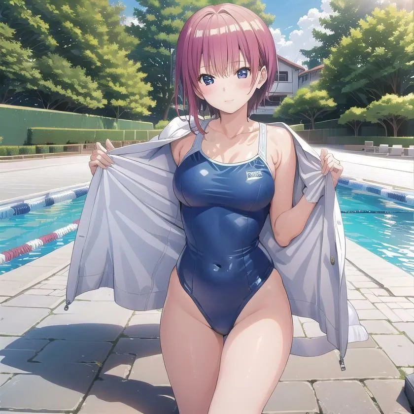 〜五等分の●嫁 水着編〜 中●一花 CG集 ＃3 サンプル画像3
