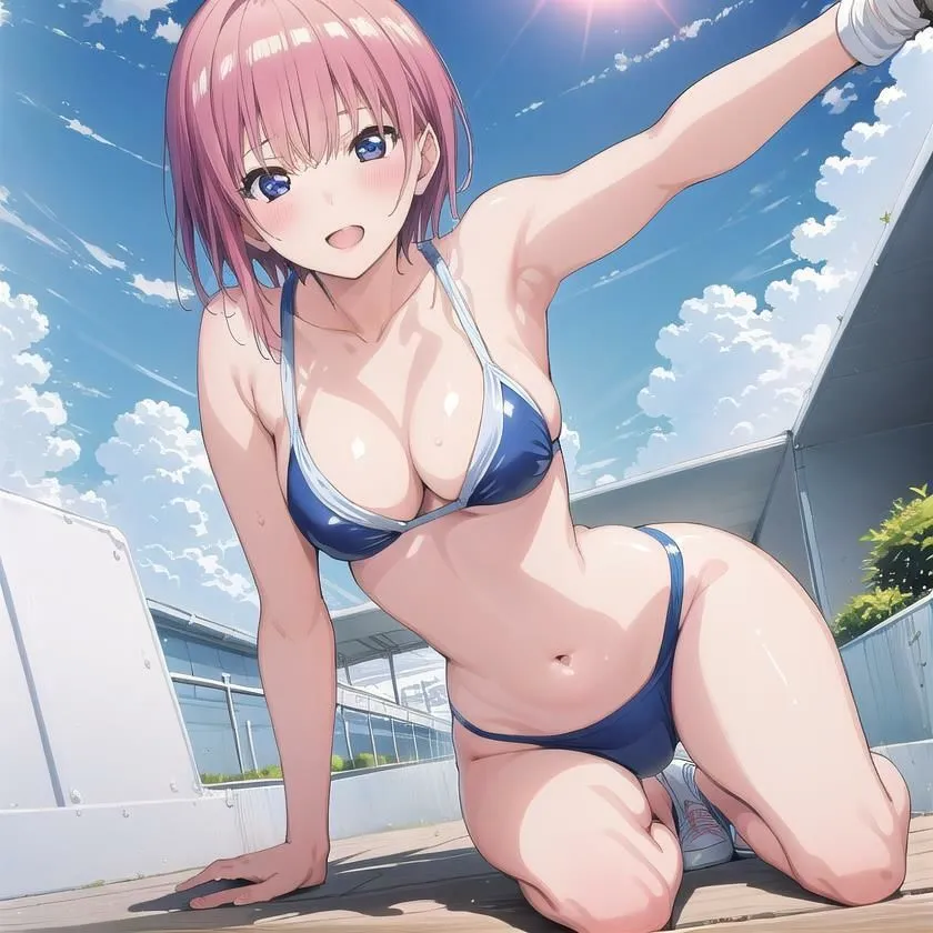 〜五等分の●嫁 水着編〜 中●一花 CG集 ＃3 サンプル画像4