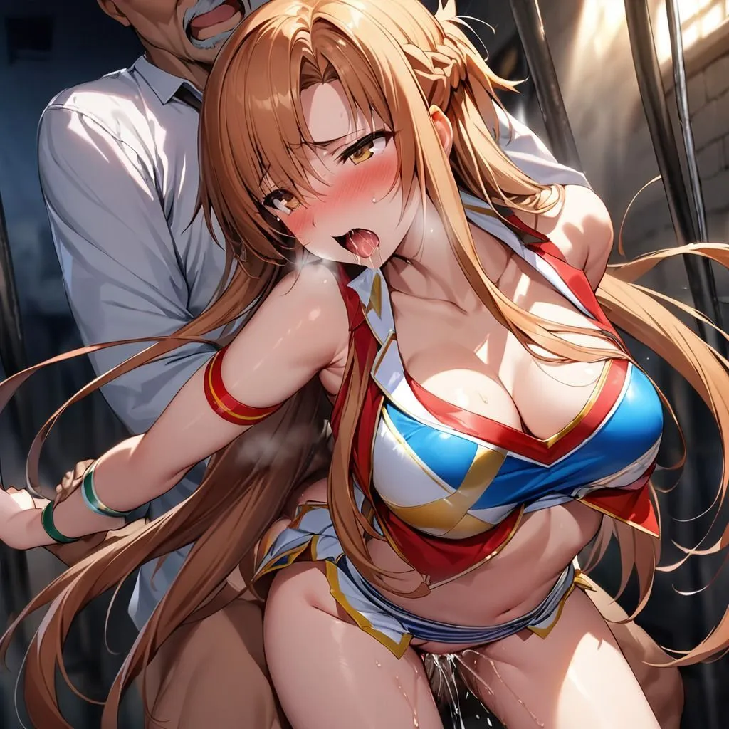 監獄 調教 レ〇プエロCG集 結〇アスナ編 コスプレ チアリーダー&チャイナドレス&メイド 〜 ソードアートオンライ〇 アスナ SA〇〜 【フルカラー全333枚】 サンプル画像9