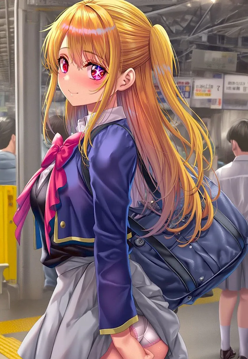 今日のおかず 推しの◯・星野◯ビー (制服)〜電車編&路地裏編〜 サンプル画像1