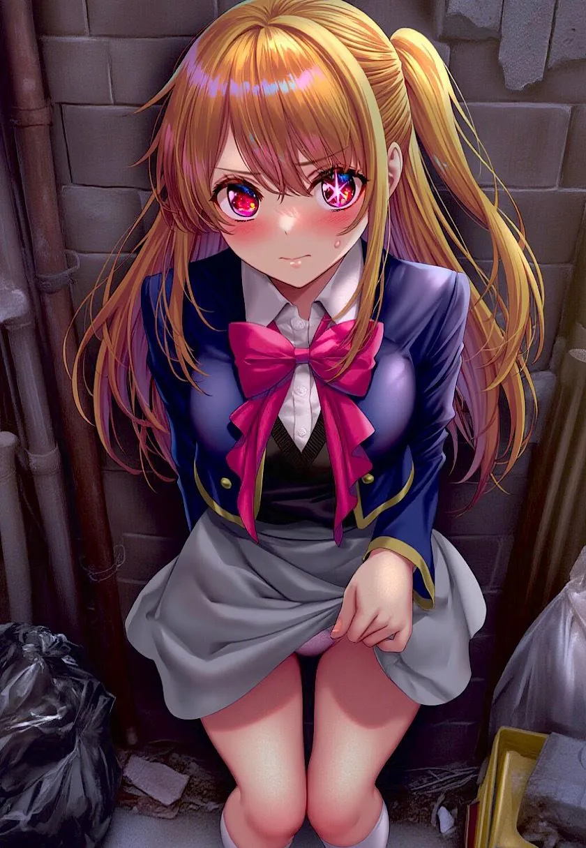 今日のおかず 推しの◯・星野◯ビー (制服)〜電車編&路地裏編〜 サンプル画像5