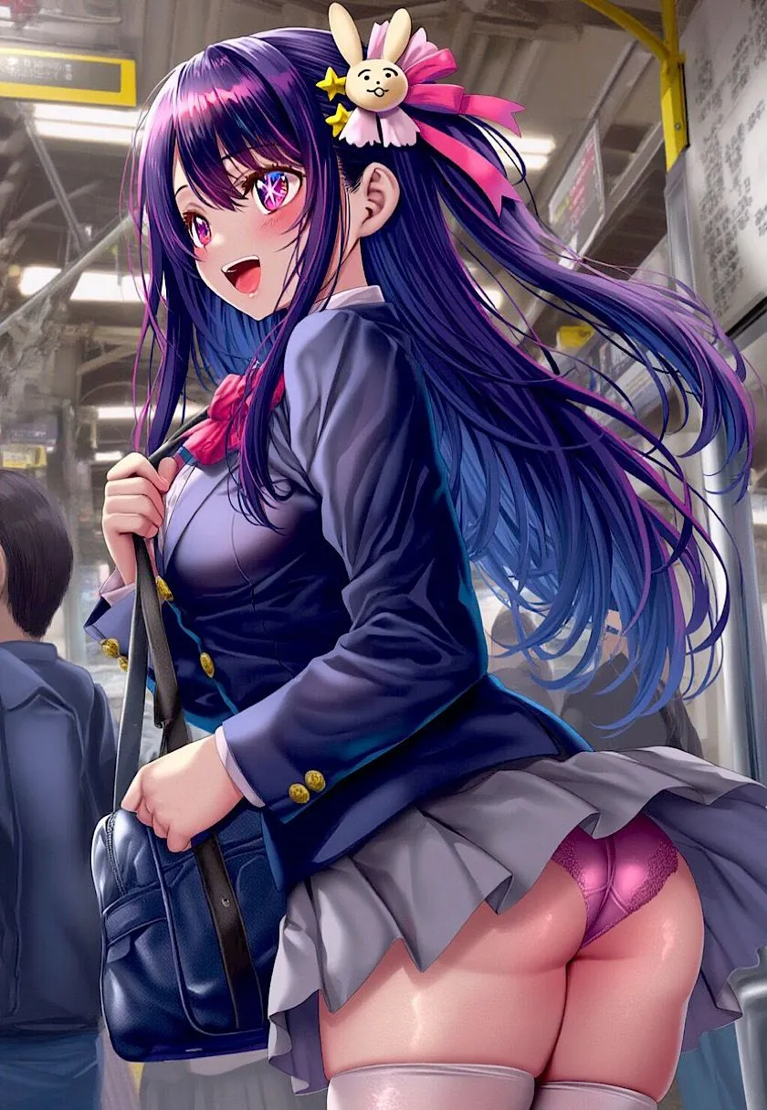 今日のおかず 推しの◯・星野◯イ (制服)〜電車編&路地裏編〜 サンプル画像1