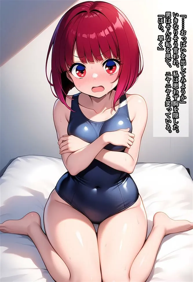 かなちゃん スク水でえっちな撮影会 サンプル画像3