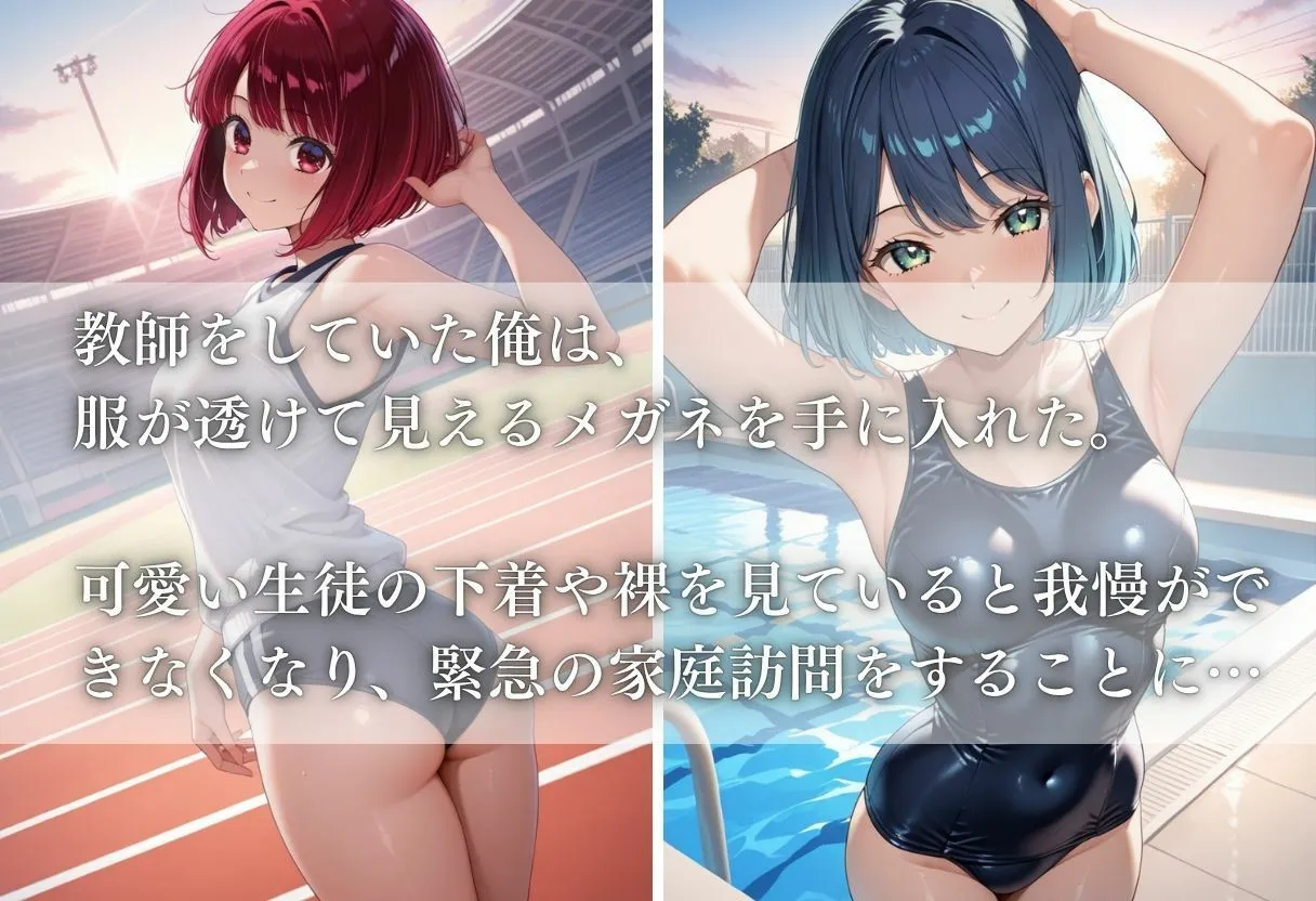 透視メガネ部活動編〜有馬かな＆黒川あかね〜 サンプル画像1