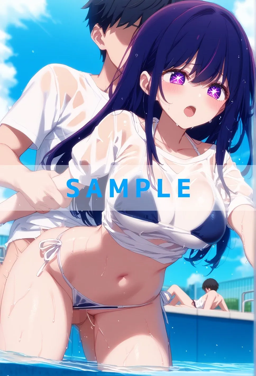 濡れT水着がエロすぎた 推〇の子ver サンプル画像4