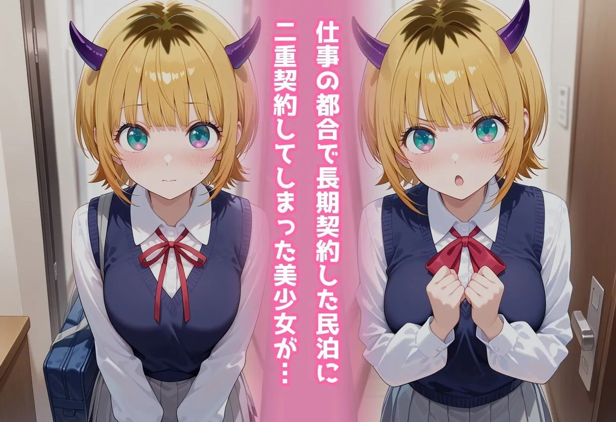 民泊トラブル!?…美少女と突然の強●ルームシェア性活 〜ME●ちょ編〜 サンプル画像1