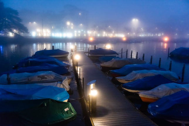 Boats in the Fog, Zürich, Switzerland