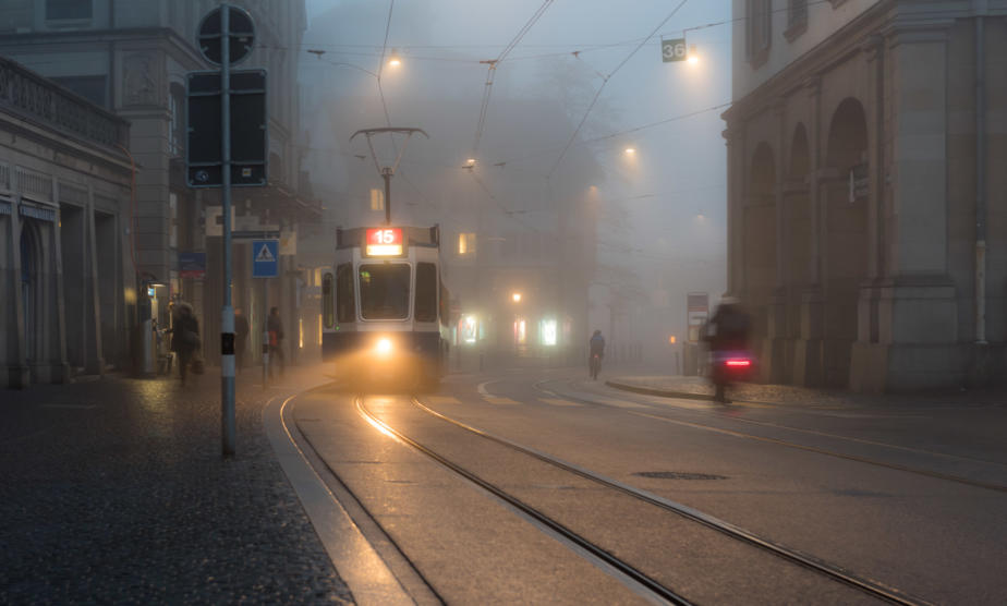 Tram Stop, Zurich, Switzerland