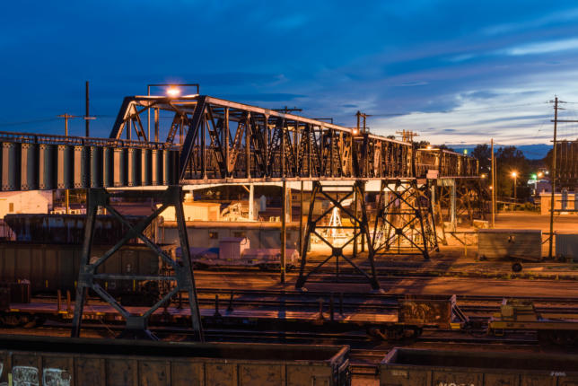 Pedestrian Bridge, Laramie Rail Yard, Laramie, Wyoming