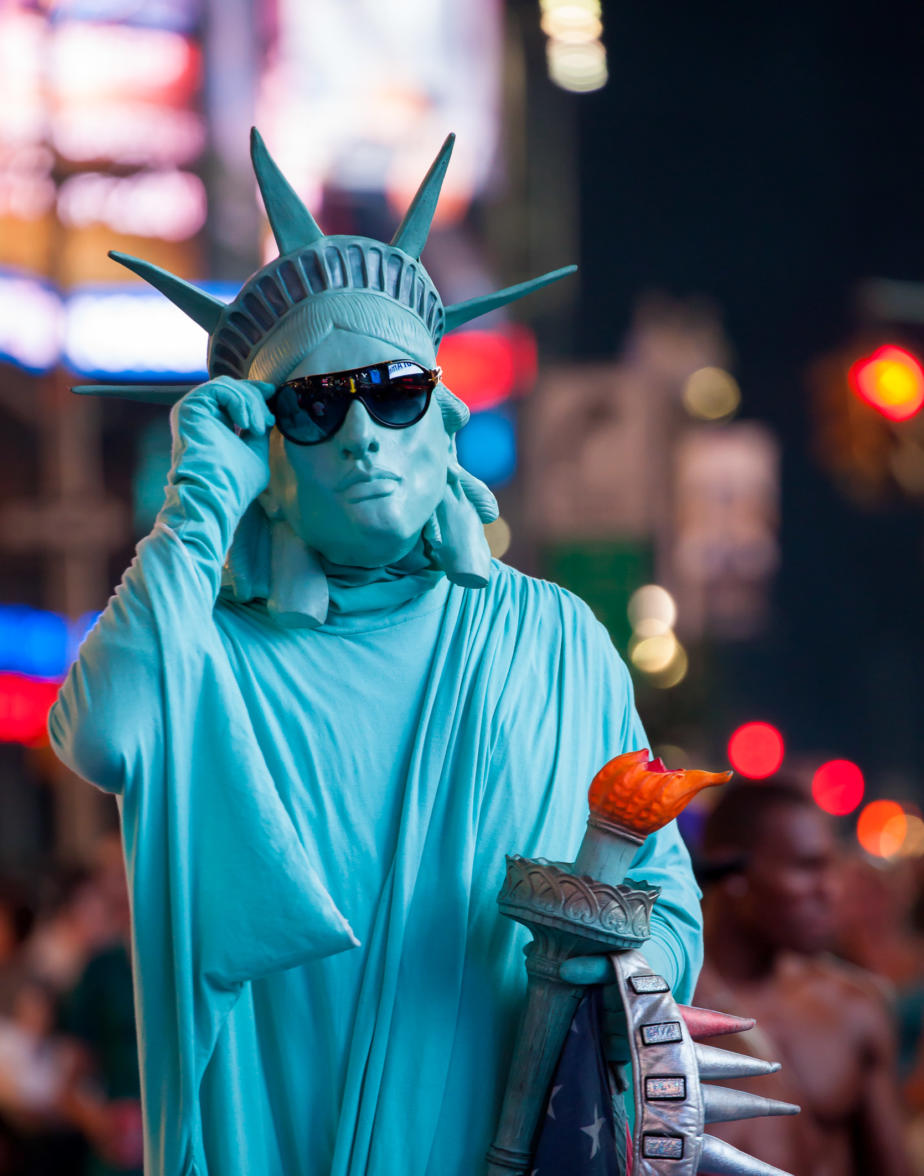 Liberty Looking Good, Times Square, New York City.