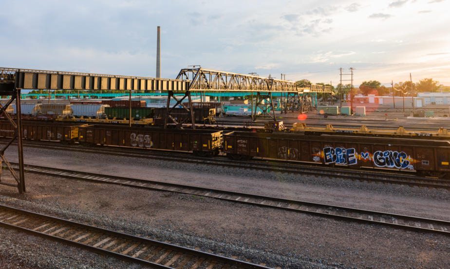 Pedestrian Bridge, Laramie Rail Yard, Laramie, Wyoming