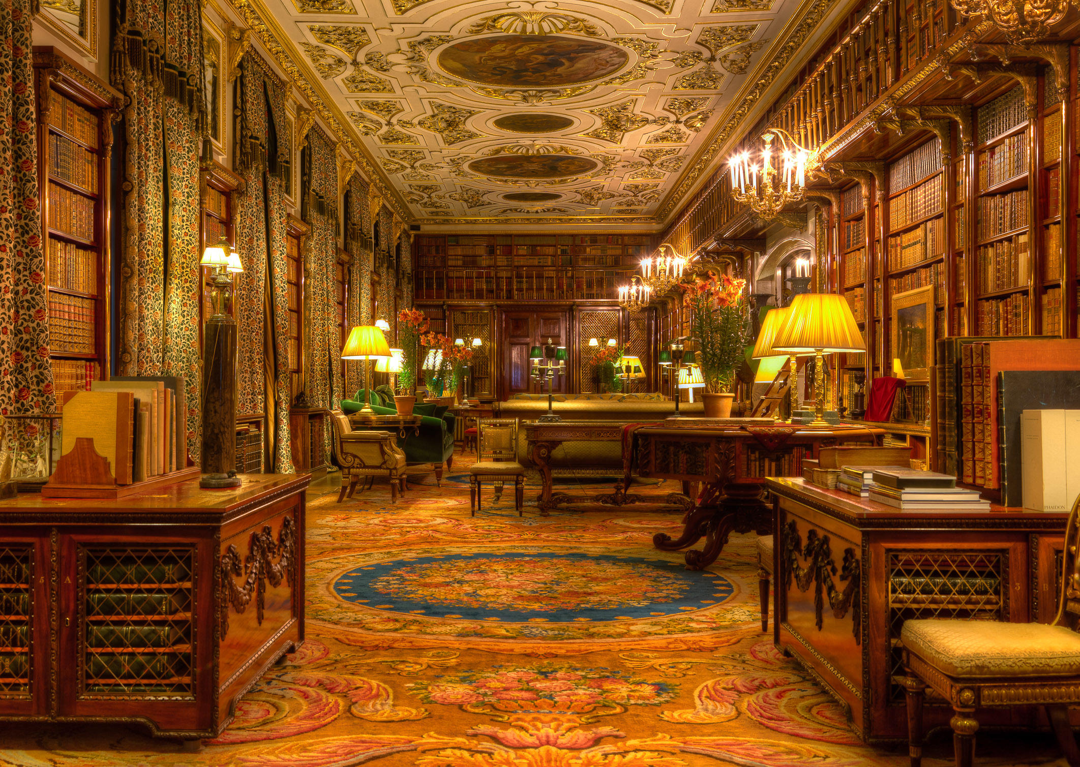 Chatsworth House Library, Derbyshire, England - Stanton Champion