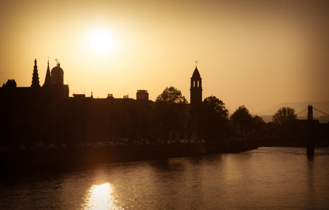 Sunset, Inverness, Scotland.