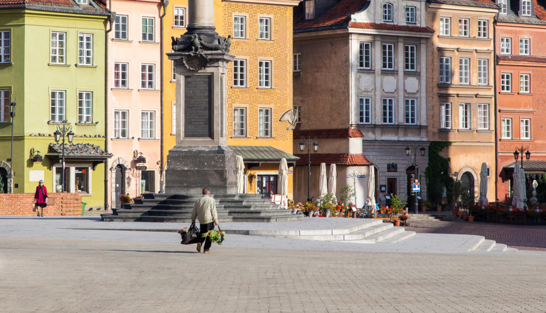 Old Town & Sigismund's Column, Warsaw, Poland