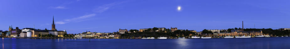 Moonrise, Stockholm, Sweden