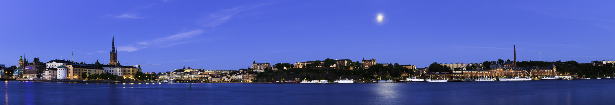 The ProPhoto RGB version of Moonrise, Stockholm, Sweden