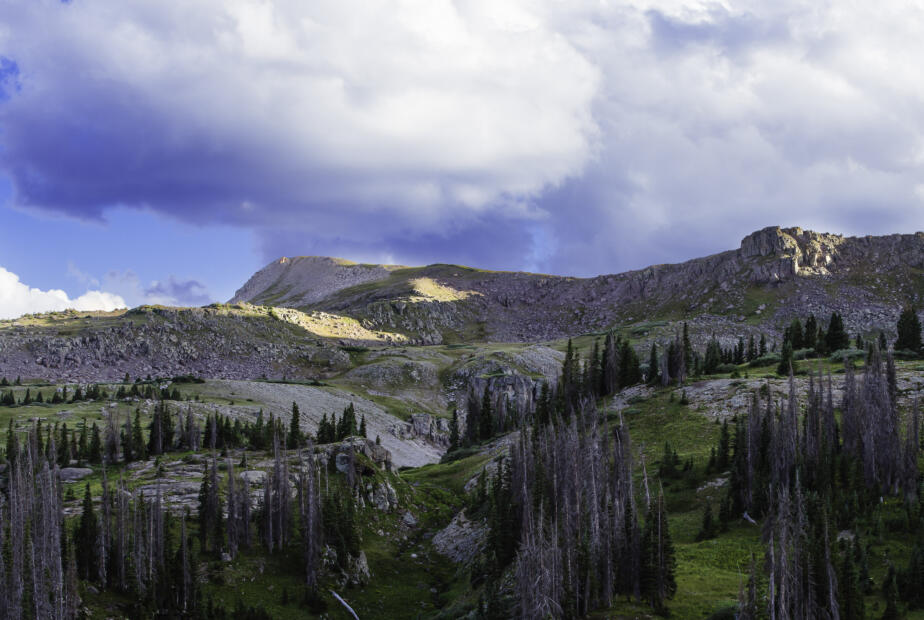 Clouds over the Ridge, Quartz Lake, Colorado