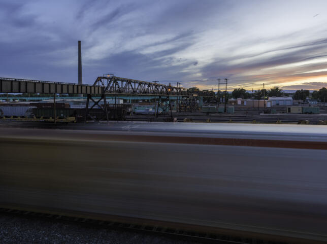 Pedestrian Bridge, Laramie Rail Yard, Laramie, Wyoming