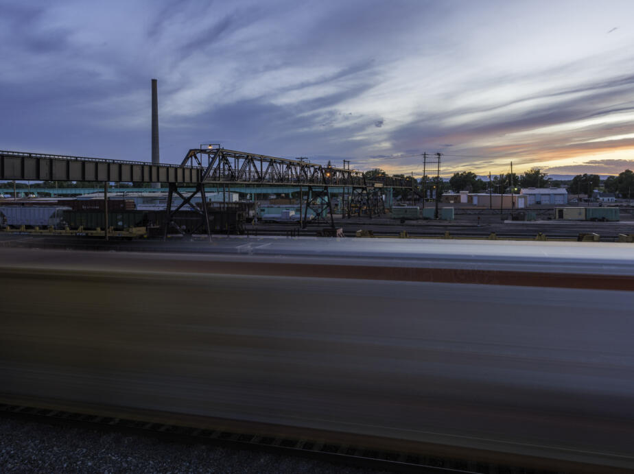 Pedestrian Bridge, Laramie Rail Yard, Laramie, Wyoming