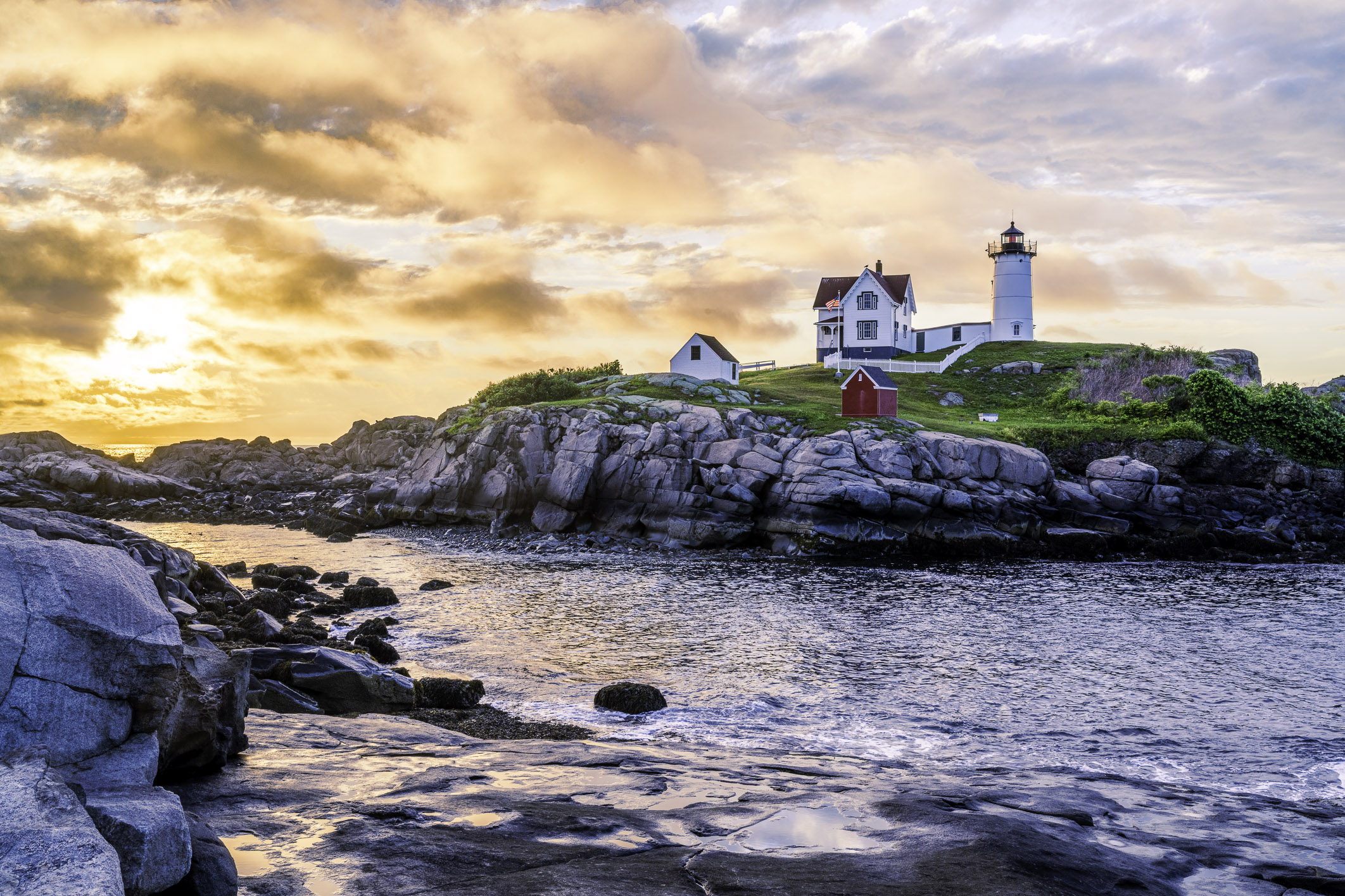 Nubble Lighthouse at Dawn, York, Maine