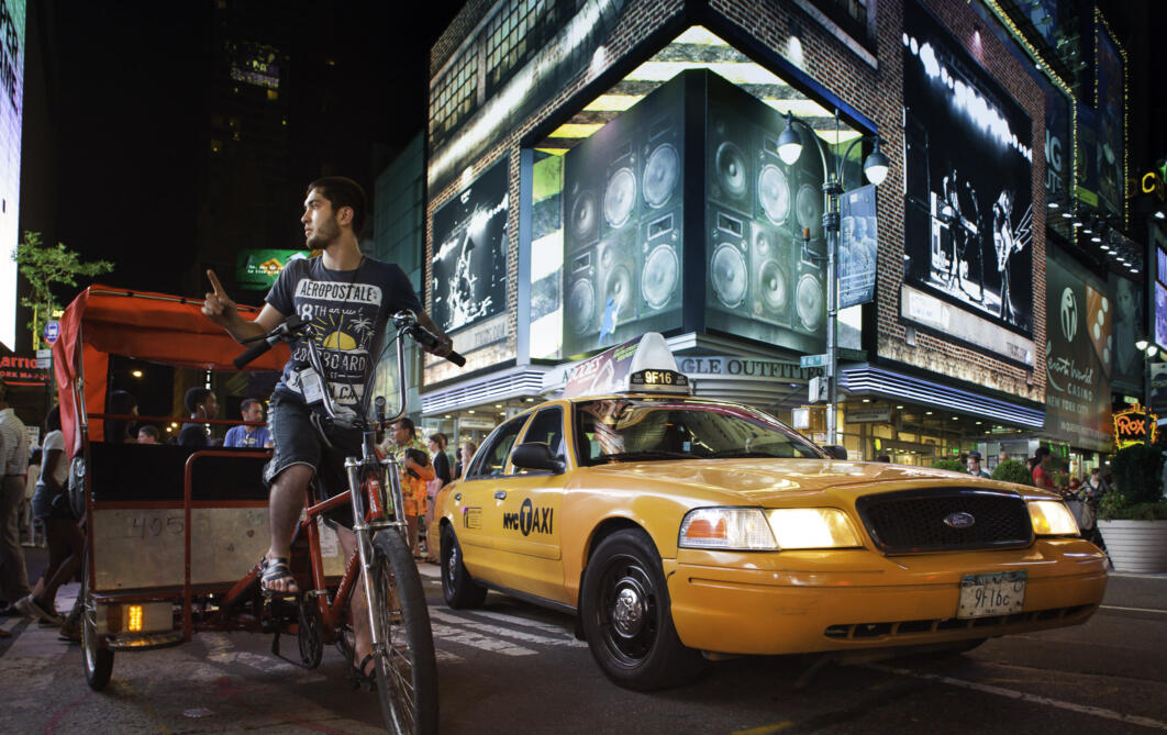 Bike & Cab, Times Square, New York City