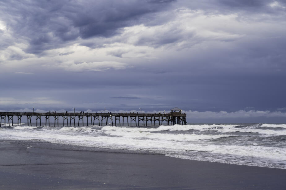 Stormy Pier, Atlantic Beach, North Carolina