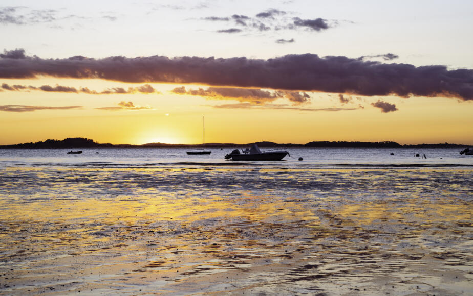 Shoreline at Sunset, Gloucester, Massachusetts