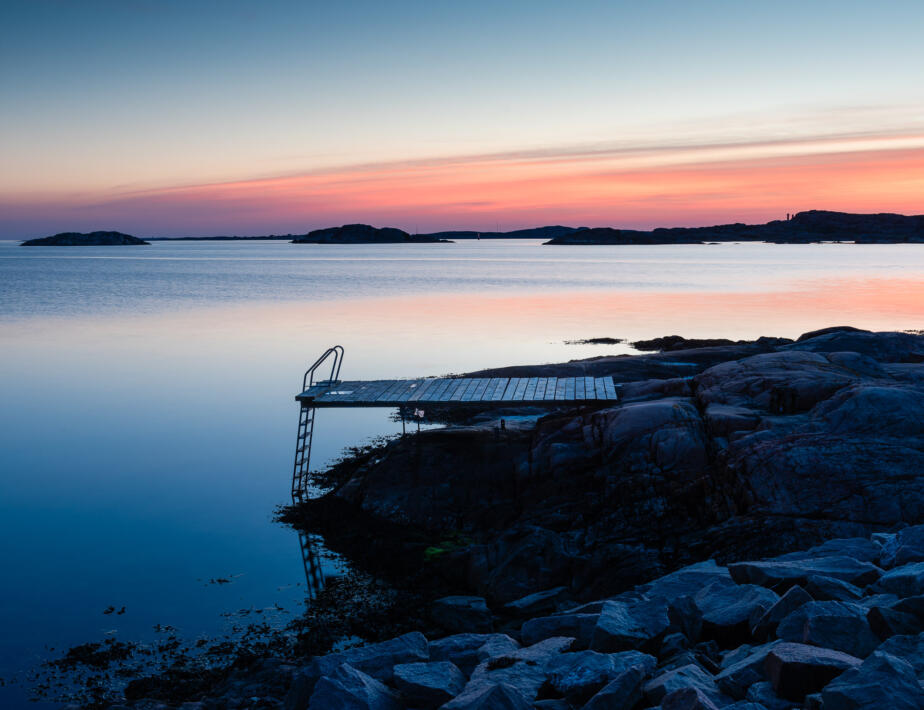 Dock at Sunset, Ramsvik, Sweden
