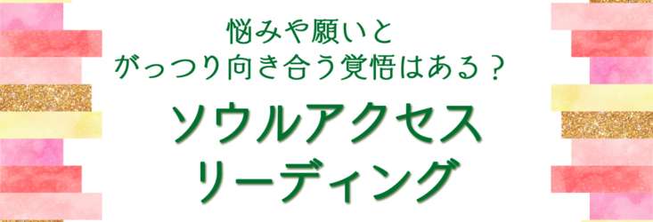 【14日間しっかりやりとり】問題や願いの深いところを探る　ソウルアクセスリーディング