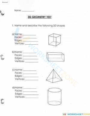 Quiz Math Worksheet